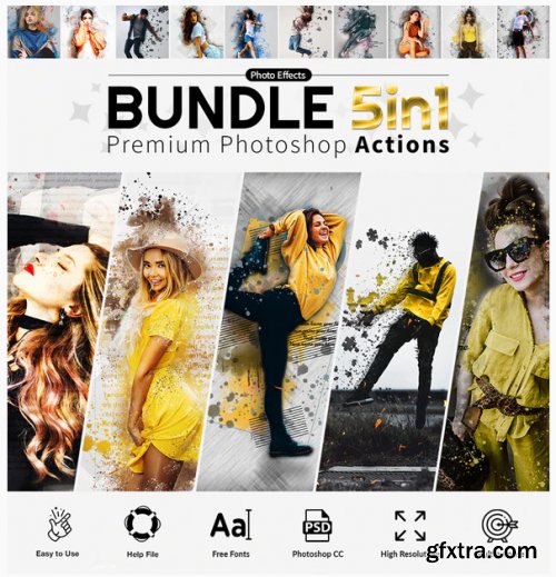 GraphicRiver - Actions Bundle 5in1 27901211