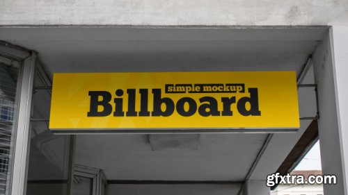 Simple billboard mockup