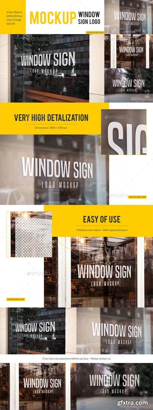GraphicRiver - Glass Signage and Window Sign Logo Mockup Bundle 27880989