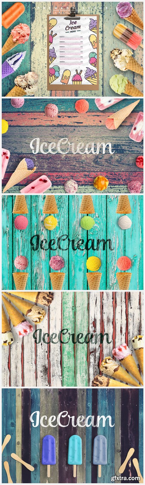 CreativeMarket - Ice Cream Scene Creator #01 4487477