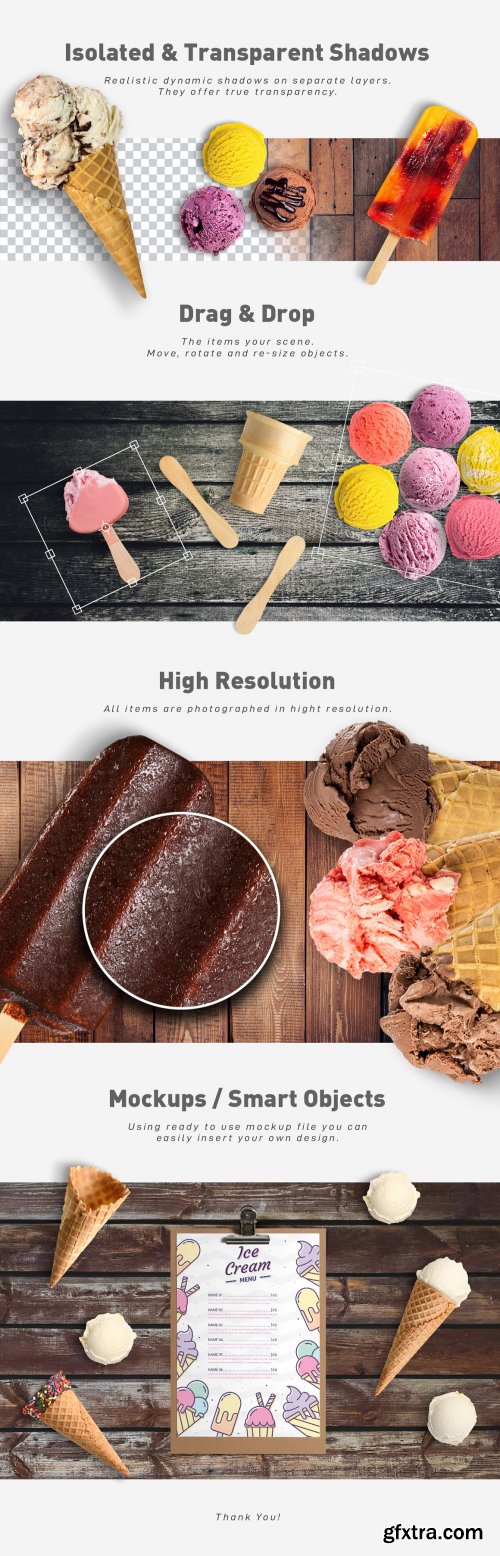 CreativeMarket - Ice Cream Scene Creator #01 4487477