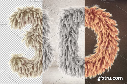 Lamb Furry Letters Pack