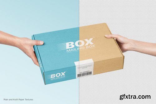 Mailing Box Mockups Set