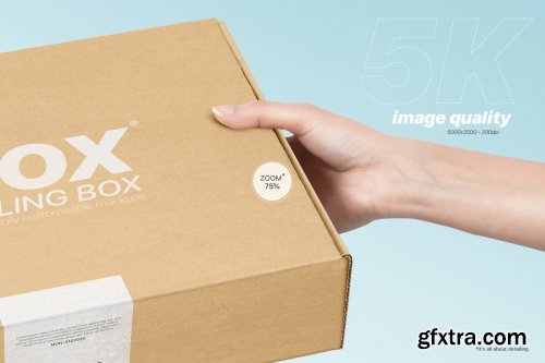 Mailing Box Mockups Set