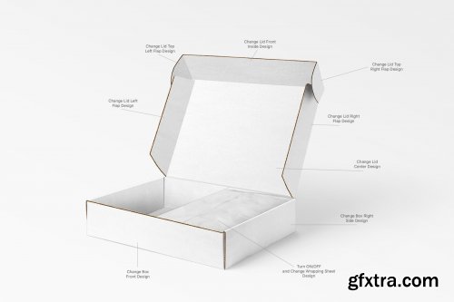 Mailing Box Mockups Set