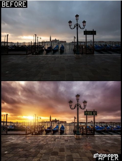 Landscaphoto: Sunset Venice: Post Processing