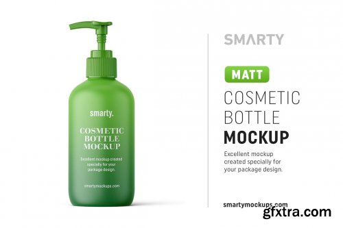 CreativeMarket - Matt cosmetic bottle mockup 4817473