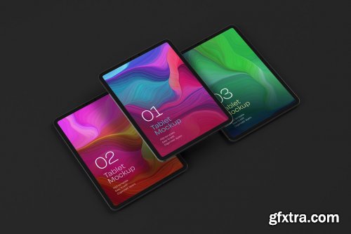 CreativeMarket - iPad Pro Mockup Set | Tablet Screen 5241075