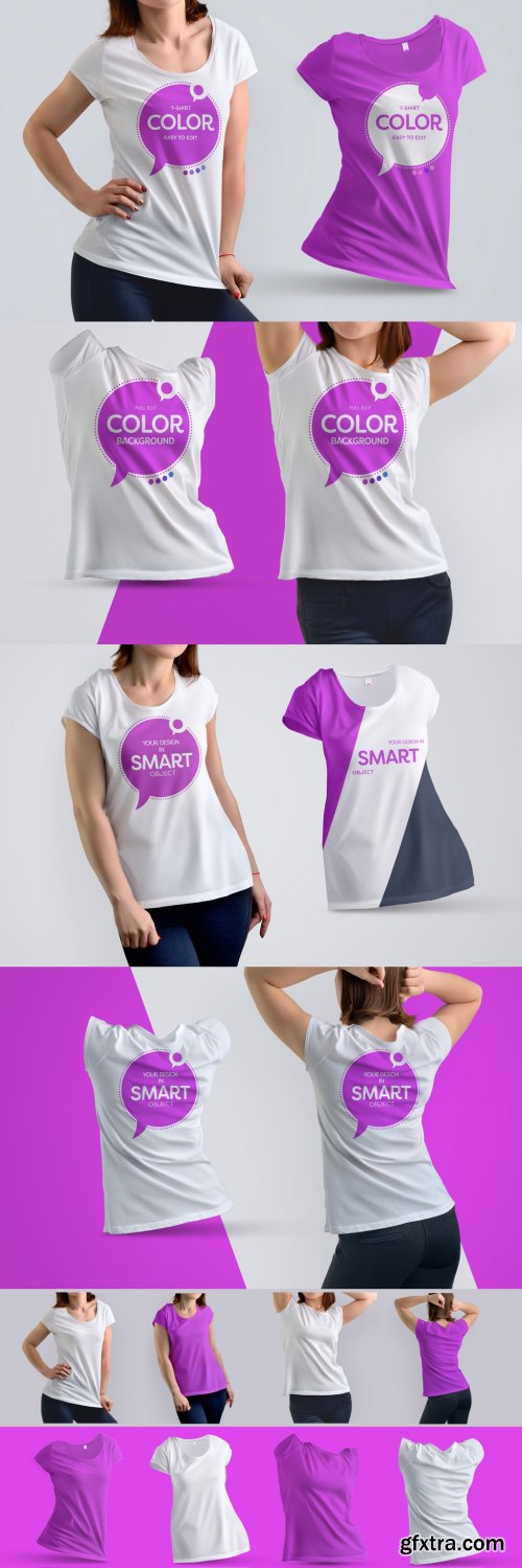 T-Shirt Mockup Set 223753801