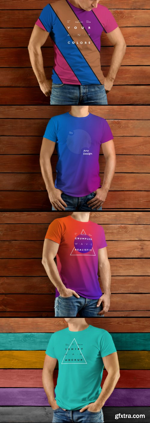 4 T-Shirt Model Mockups 264268817