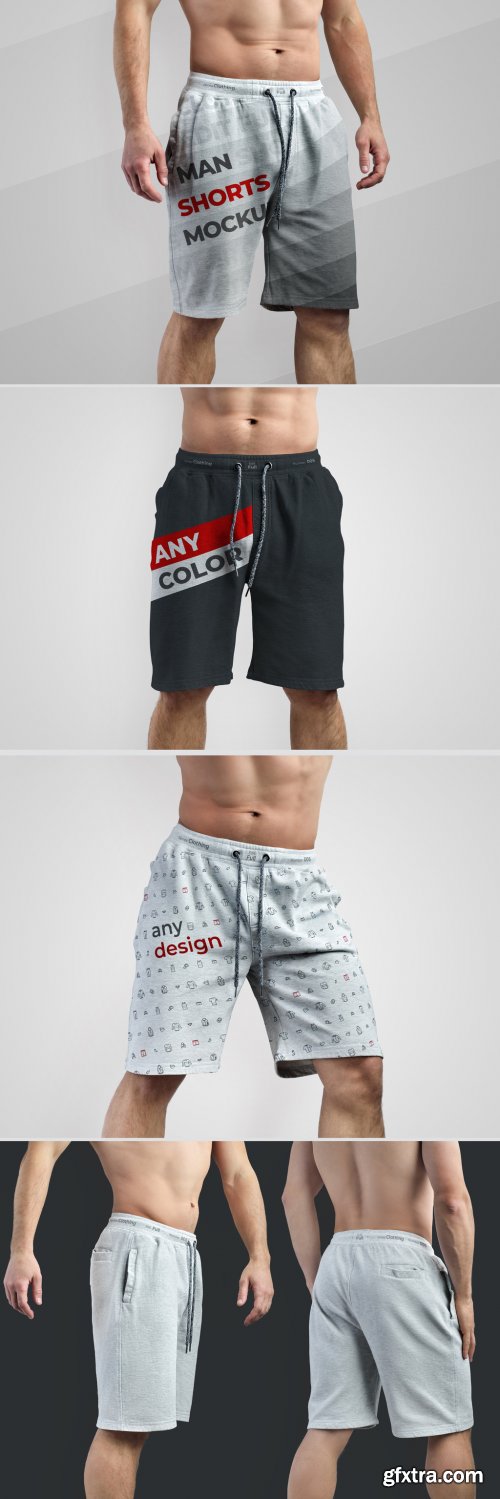 5 Athletic Shorts Mockups 287829816