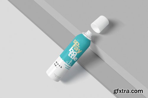 CreativeMarket - Metal Deodorant Spray Bottle Mockups 4711343