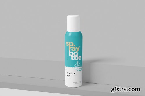 CreativeMarket - Metal Deodorant Spray Bottle Mockups 4711343