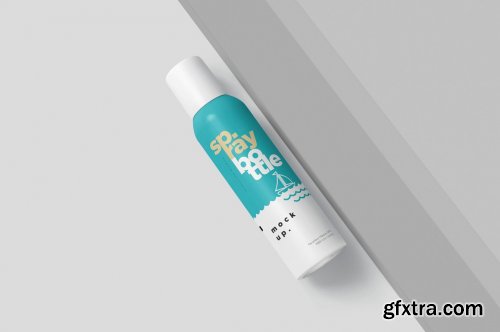 CreativeMarket - Metal Deodorant Spray Bottle Mockups 4711343