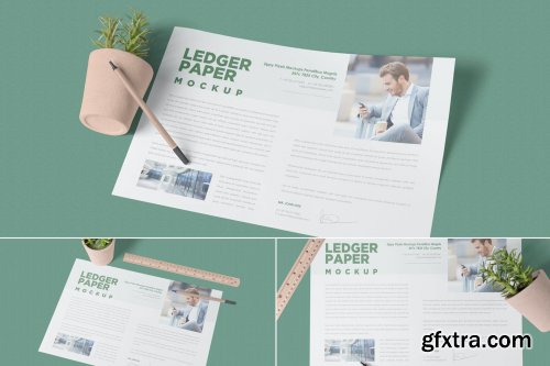 Ledger Paper Mockups