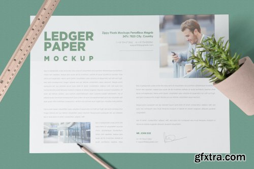 Ledger Paper Mockups