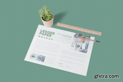 Ledger Paper Mockups