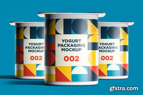 Yogurt Packaging Mockup 002