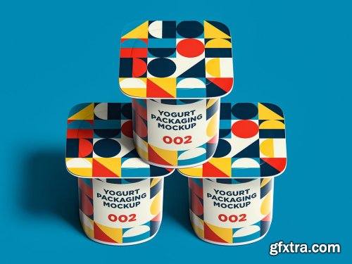 Yogurt Packaging Mockup 002