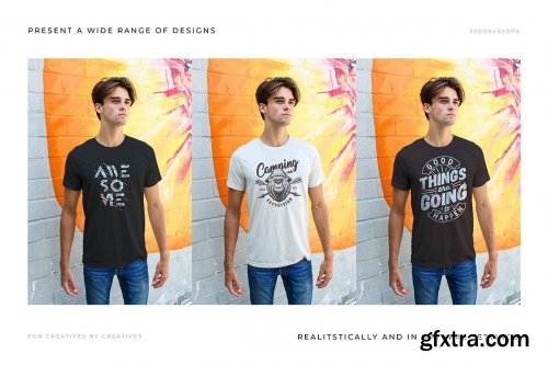  Men Urban T-Shirt Mockups