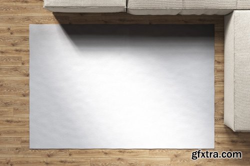 CreativeMarket - Carpet Loft Interior Mockup Set 01 4529827