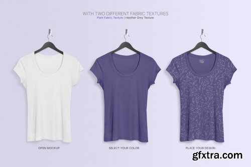 T-Shirt Mockup - Hanging Apparel Bundle