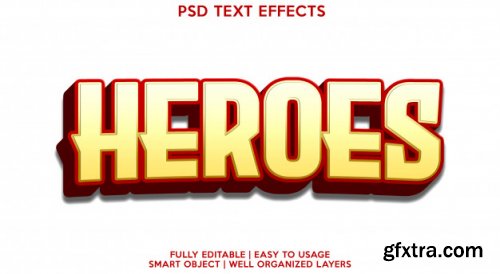 Text effect template