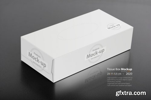 White blank box mockup