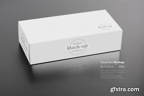 White blank box mockup