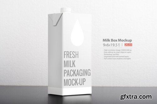 White blank box mockup