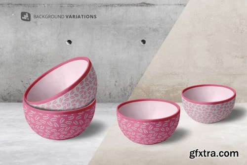 CreativeMarket - Front View Bowl Mockup Vol.2 4598581