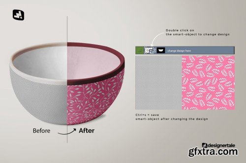 CreativeMarket - Front View Bowl Mockup Vol.2 4598581