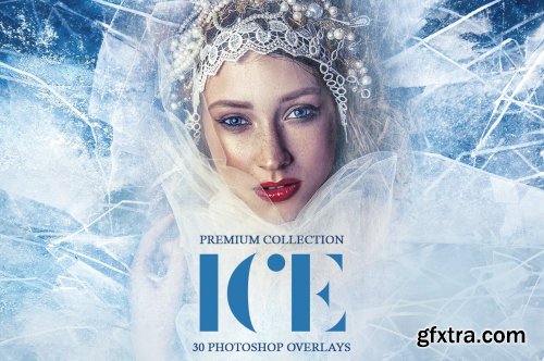 CreativeMarket - Ice Photoshop Overlays 4724300