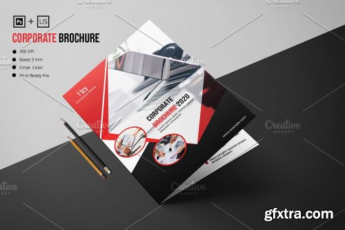 CreativeMarket - Business Bifold Brochure V992 4500677