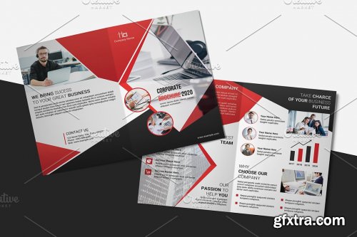 CreativeMarket - Business Bifold Brochure V992 4500677