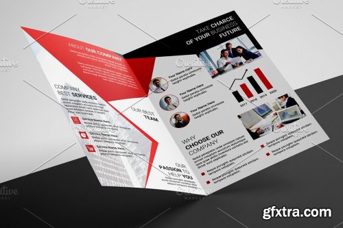 CreativeMarket - Business Bifold Brochure V992 4500677