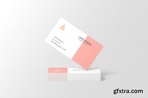 CreativeMarket - Landscape Business Card Mockup 4581825