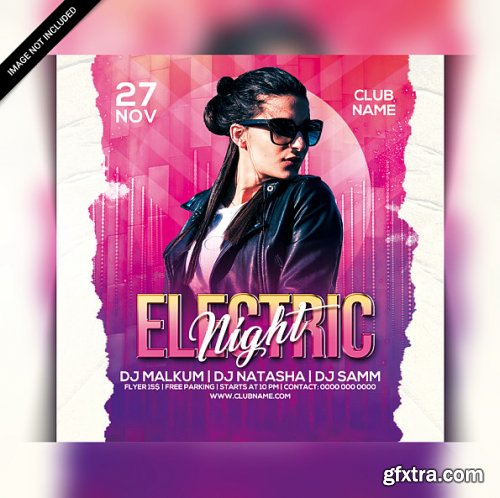 Club night party flyer template 2