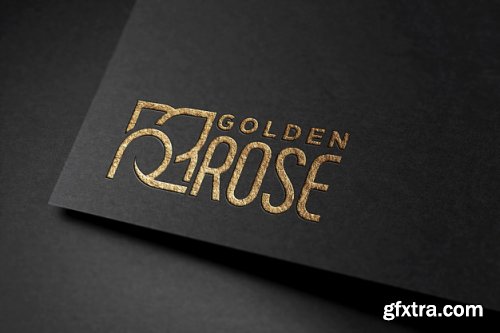 Realistic mockup of logo on black fabric