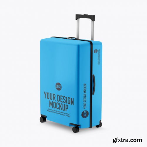 CreativeMarket - Suitcase mockup on white background 5318404