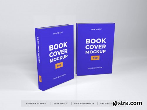 Realistic book cover mockup