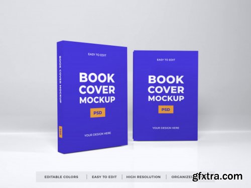 Realistic book cover mockup