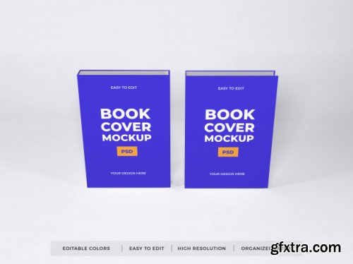 Realistic book cover mockup