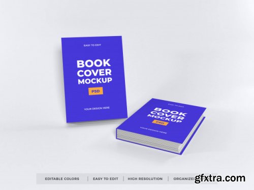 Realistic book cover mockup