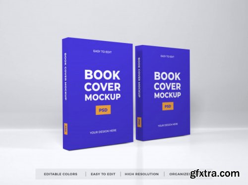 Realistic book cover mockup