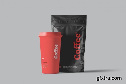 Coffee Pouch Packaging Mockups