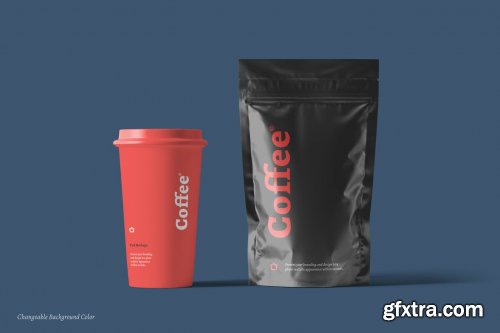 Coffee Pouch Packaging Mockups