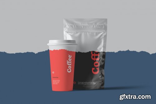 Coffee Pouch Packaging Mockups