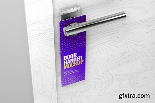 CreativeMarket - Door Hanger Mockup Set 5307401