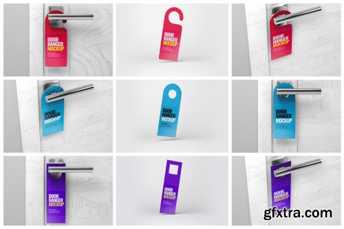 CreativeMarket - Door Hanger Mockup Set 5307401